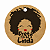 Tag Preta Forte e Linda Mulher Negra Kraft Redonda com 50un - Imagem 2
