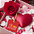 Tag Decorativa Mimos Lembrancinha Presente Com Amor pra Você 50un 4cm - Imagem 2