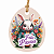 Tag De Páscoa Ovo Floral 4,5x5,5cm Lembrancinha De Para 50un - Imagem 1