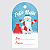 Tag Feliz Natal De Para 4x7cm Azul Com 50 Un Para Presente - Imagem 4
