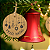 100 Tags Feliz Natal Enfeites Kraft Redonda 6cm Com Furo - Imagem 3