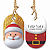 Tag Feliz Natal Papai Noel Boas Festas 4,5x7,5cm 50 Uni - Imagem 1