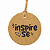 Tag Kraft Artesanato Inspire Se Redonda 6cm Com Furo 100 Uni - Imagem 1