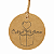 Tag Para Planta Flores Cultive O Amor Kraft Redonda 6cm 100u - Imagem 1