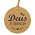 100 Tags Kraft Deus Te Abençoe Redonda 6cm Agradecimento - Imagem 1