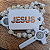 100 Tags Religiosa Jesus Vive Em Mim Lembrancinhas 4x7cm - Imagem 2