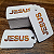 100 Tags Religiosa Jesus Vive Em Mim Lembrancinhas 4x7cm - Imagem 6