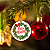 100 Tags Feliz Natal Guirlanda Branca Redondo 5,5cm - Imagem 2