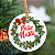100 Tags Feliz Natal Guirlanda Branca Redondo 5,5cm - Imagem 6