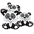 Kit 80 Apliques Safari Animals Kardos Sortidos 80 Un - Imagem 8