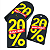50 Tags Black Friday Etiquetas Saldo Promoção OFF 20% 5x9cm - Imagem 8