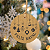 50 Tags Feliz Natal Enfeites Kraft Redonda 6cm Com Furo - Imagem 2