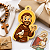 Tag Religiosa São Francisco de Assis Santinhos da Kardos 4x7cm com 50u - Imagem 2