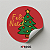 30 Etiquetas Adesivas Tema Natal em Cartela stickers de 4cm Redonda - Imagem 5