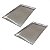 2 Assadeiras Perfuradas 80 x 40 x 3 Alumínio 0,5 mm - Imagem 1