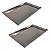 2 Assadeiras Pão Doce Lisas 60 x 40 x 3 cm Inox - Imagem 1