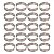 20 Aros Modelador Pão Hambúrguer 10 x 3 cm Alumínio 0,7 mm - Imagem 1