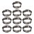 10 Aros Modelador Pão Hambúrguer 12 x 3 cm Inox 0,5 mm - Imagem 1