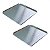 2 Bandejas para Forno Fast Oven Perfurada 35 x 35 x 1 cm Alumínio - Imagem 1