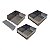 3 Formas com Tampa Lateral Removível 30 x 30 x 10 cm Inox - Imagem 1