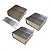 3 Formas com Tampa Lateral Removível 30 x 30 x 10 cm Alumínio - Imagem 1