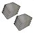 10 Bandejas para Forno Fast Oven Perfurada 35 x 35 x 1 cm Inox - Imagem 1