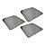 3 Bandejas para Forno Fast Oven Perfurada 35 x 35 x 1 cm Inox - Imagem 1