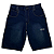 BERMUDA JEANS ESCURO CORTE RETO INDIGO 1 - Imagem 2