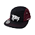 BONÉ FIVE PANEL TRIPSIDE PRETO E VINHO - Imagem 1