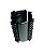 Abraçadeira Carabina Pcp Cilindro Carbono 60mm 3 Trilhos Picatinny - Imagem 1