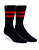 Meia Norden Old School Preto Vermelho - Imagem 1