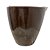 Vaso Pantanal Liso 29X34 MARROM STONE EFFECT - Imagem 1
