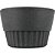 Cachepot Vitória Plano 15x12 Cinza Granito - Imagem 1