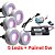 Kit 5 Refletores Tiny Led 5W Para Piscina Light Tech - Imagem 1
