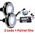 Kit 2 Refletores Tiny Led 10W Inox Para Piscina Light Tech - Imagem 1