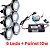 Kit 6 Refletores Tiny Led 10W Inox Para Piscina Light Tech - Imagem 1