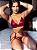 Conjunto Lumiere - Lingerie Sensual em Cirre 3 peças - Vermelho/Bordô - Imagem 1