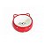 Comedouro De Porcelana Acquapet Face Cat Vermelho 200ml - Imagem 3