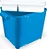 Container Porta Ração com Comedouro Furacão Pet Azul 4,5kg - Imagem 1