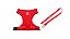 Conjunto Guia e Peitoral Easy Pro Atacapet Vermelho Tamanho P - Imagem 1