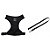 Conjunto Guia E Peitoral Easy Preto Pro Canine G - Imagem 1