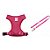 Conjunto Guia E Peitoral Easy Rosa Pro Canine M - Imagem 1