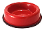 Comedouro Pesado Pequeno para Filhote Vermelho 300mL - Imagem 1