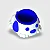 Comedouro Simples Pata Forte N°3 Azul - Imagem 1