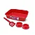 Kit Tradicional Power Pets Gatos Com 4 Peças Vermelho - Imagem 1