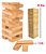 Jogo Caiu Perdeu Torre Madeira Equilíbrio Brinquedo Pais & Filhos - Imagem 5