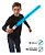 Espada Sabre De Luz Space Guardian Luz E Som Retrátil Azul Polibrinq Star Wars - Imagem 3