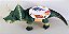 Boneco Dinossauro Triceratops Brinquedo Cenário Presente - Imagem 3