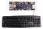 Teclado Computador Tablet E Notebook Com Fio Usb 2.0 Qwerty - Imagem 1