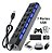Hub Usb Cabo Extensor Régua Usb 2.0 7 Portas High Speed Hd Pen Drive Pc - Imagem 6